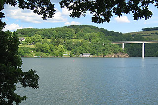 Dive site of the stone bridge of Lultzhausen